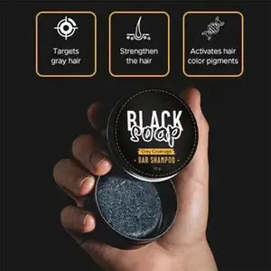Black Bar Soap |  Premature Hair Greying NOURIVUE