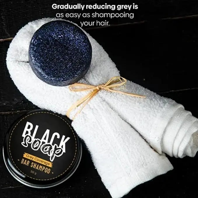 Black Bar Soap |  Premature Hair Greying NOURIVUE