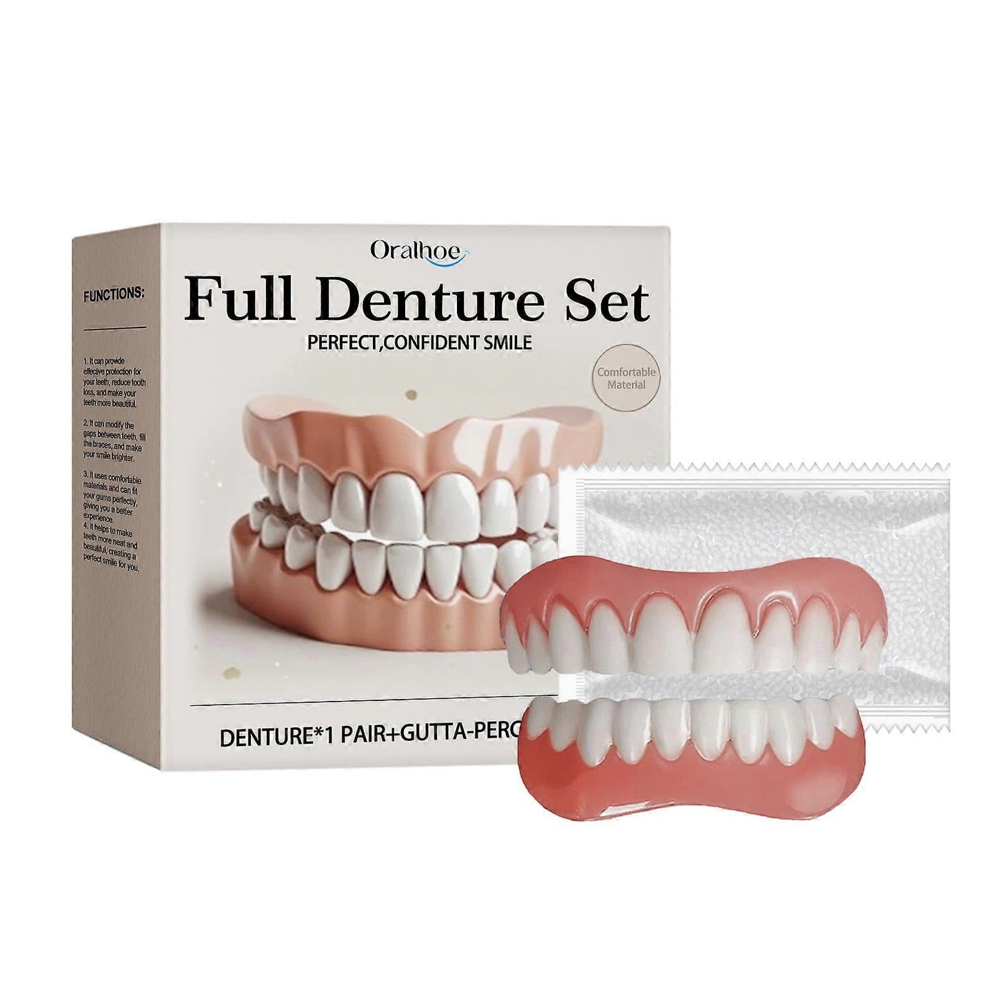 Oralhoe - Full Denture Set | Missing Or Damaged Teeth NOURIVUE