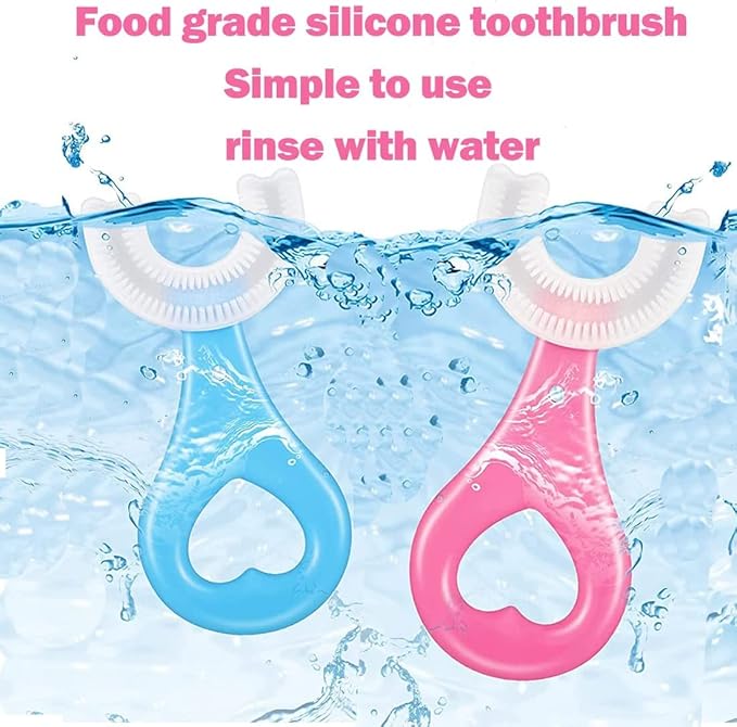 Kids U-Shaped Toothbrush | Poor Kids Teeth Cleaning NOURIVUE