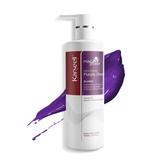 Karseell Maca Power – Essence Purple Shampoo | Brassy, Yellow Toned Hair NOURIVUE